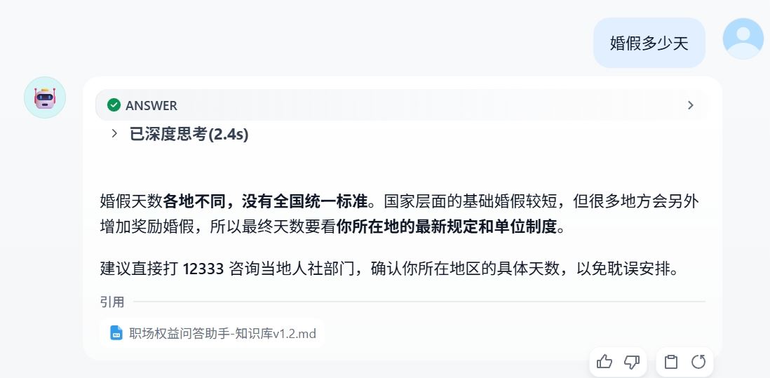 对话截图：婚假多少天
